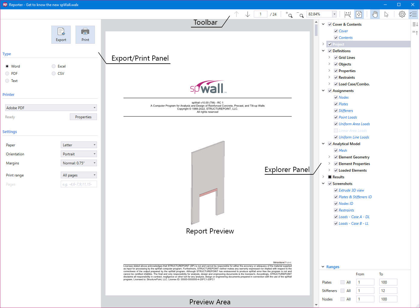 StructurePoint - spWall Features