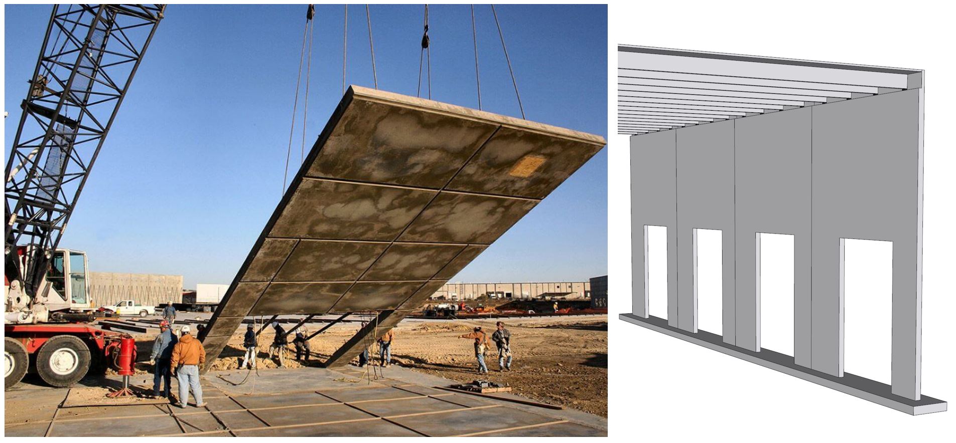 Reinforced Concrete Tilt-up Wall Panels with Openings
