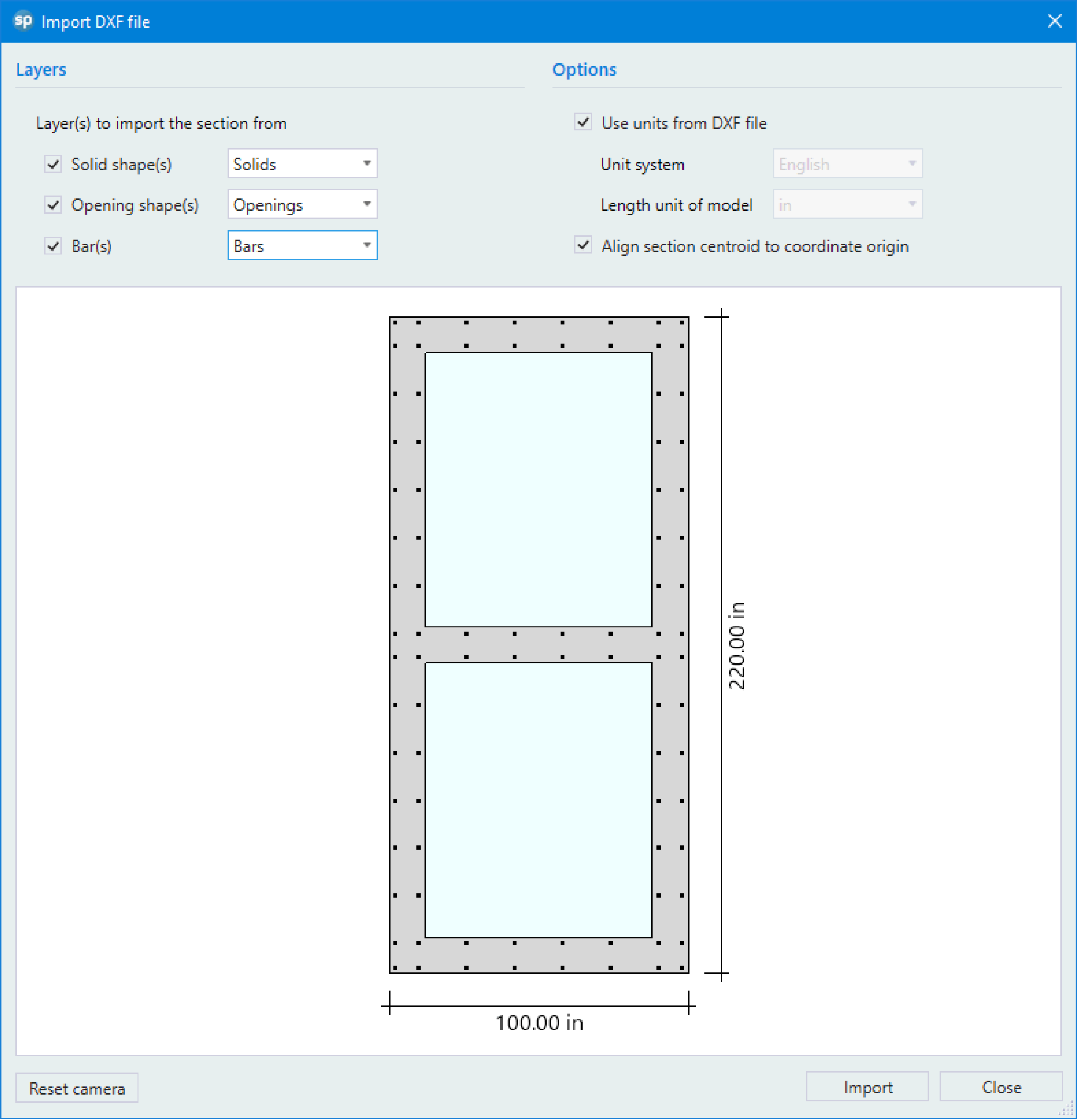 14.1 Importing dxf