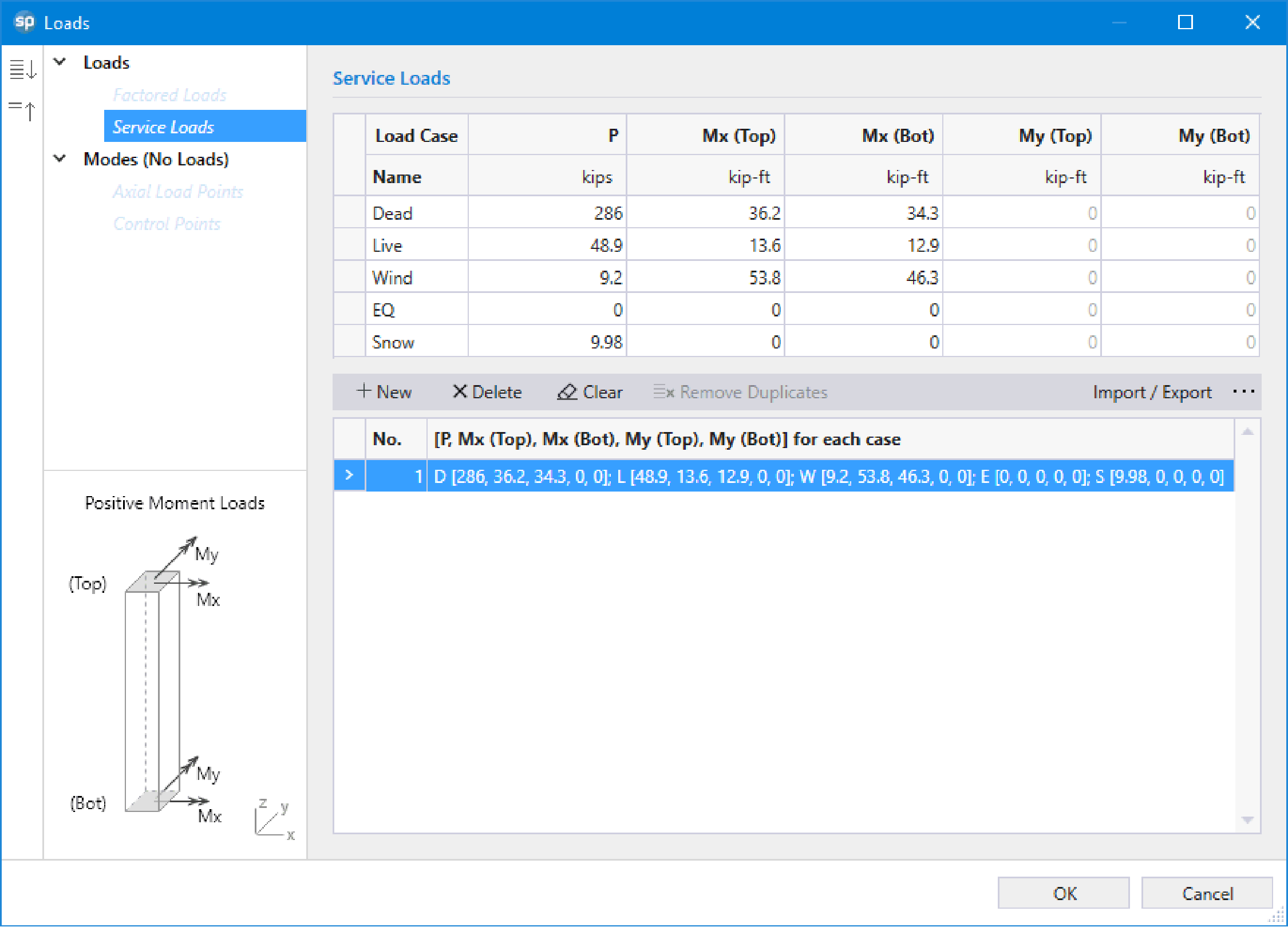 13 loads and modes