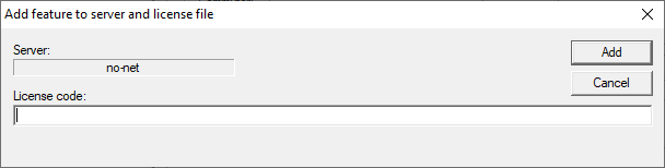 Add feature to server and license file