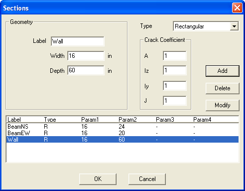 Define Section Properties